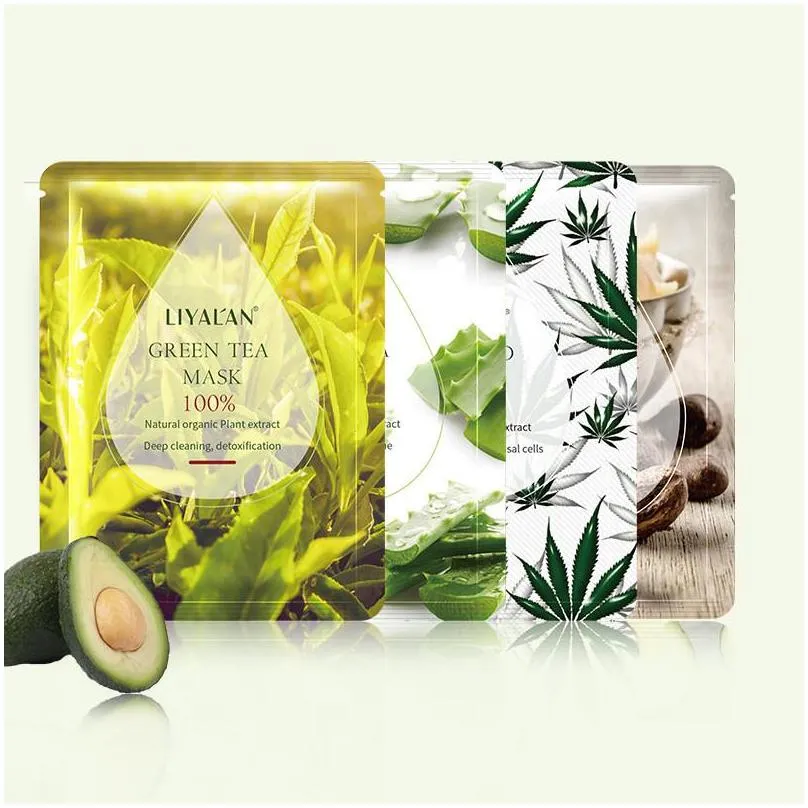 natural plant essence hydrating face mask sheet moisturizing facial masks silk