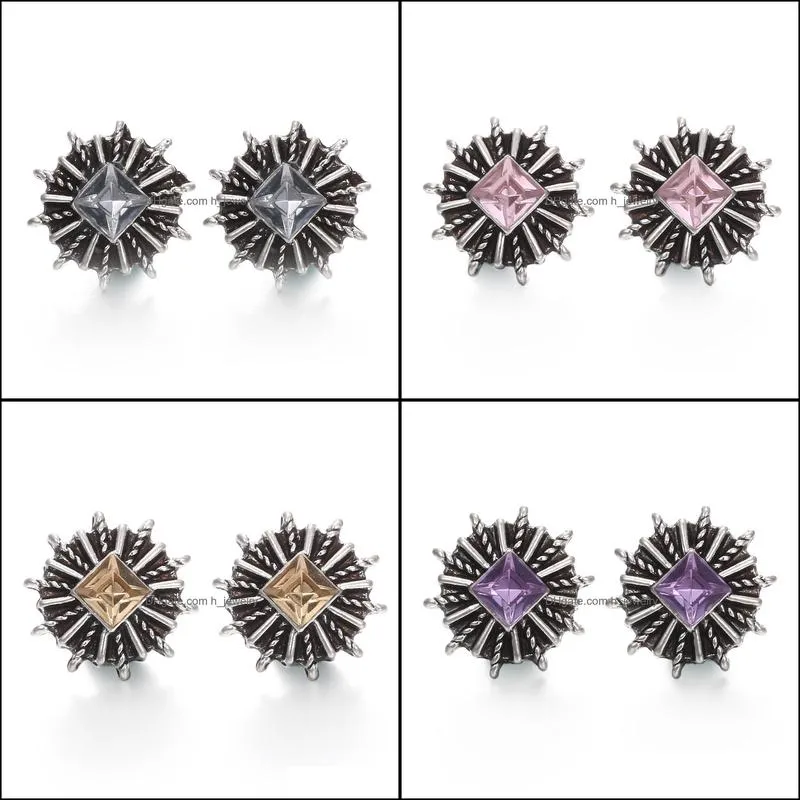 noosa chunks crystal snap button jewelry 12mm snap button with rhinestone diy snap bracelet rings women men party gift