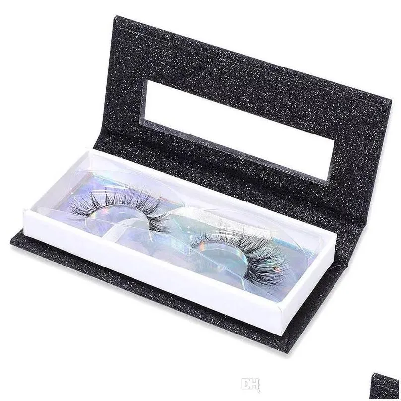 false eyelash storage packing box eyelash boxes scrub style empty lash case reuseable composite lash storage