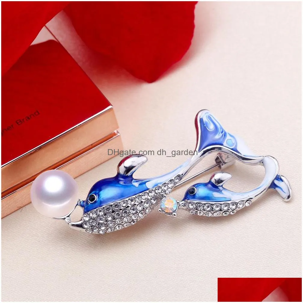high quality butterfly europe thick goldplated explosive freshwater pearl brooch semifinished mount for diy shipping