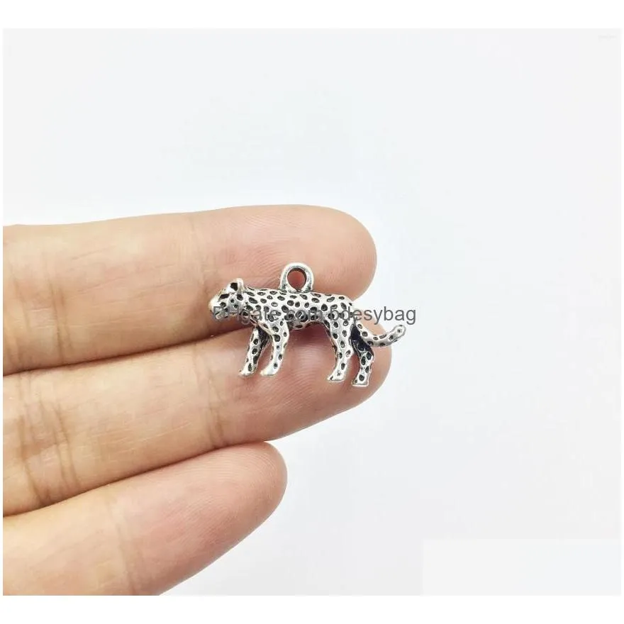 charms htr 10pcs 15 25mm leopard nickle/lead/cad zinc alloy pendant women jewelry necklace bracelets earring 2 colors