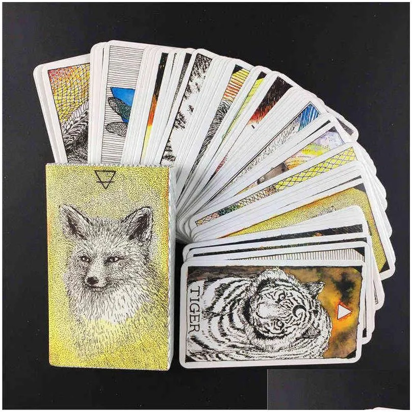 best sell tarot cards for animal oracle cards board deck games playing cards for party game x1106