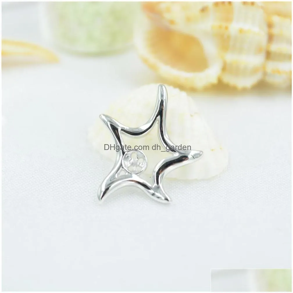 factory wholesale cute crab s925 pure silver pearl pendant mount female fashion simple diy empty bracket accessories silver jewelry