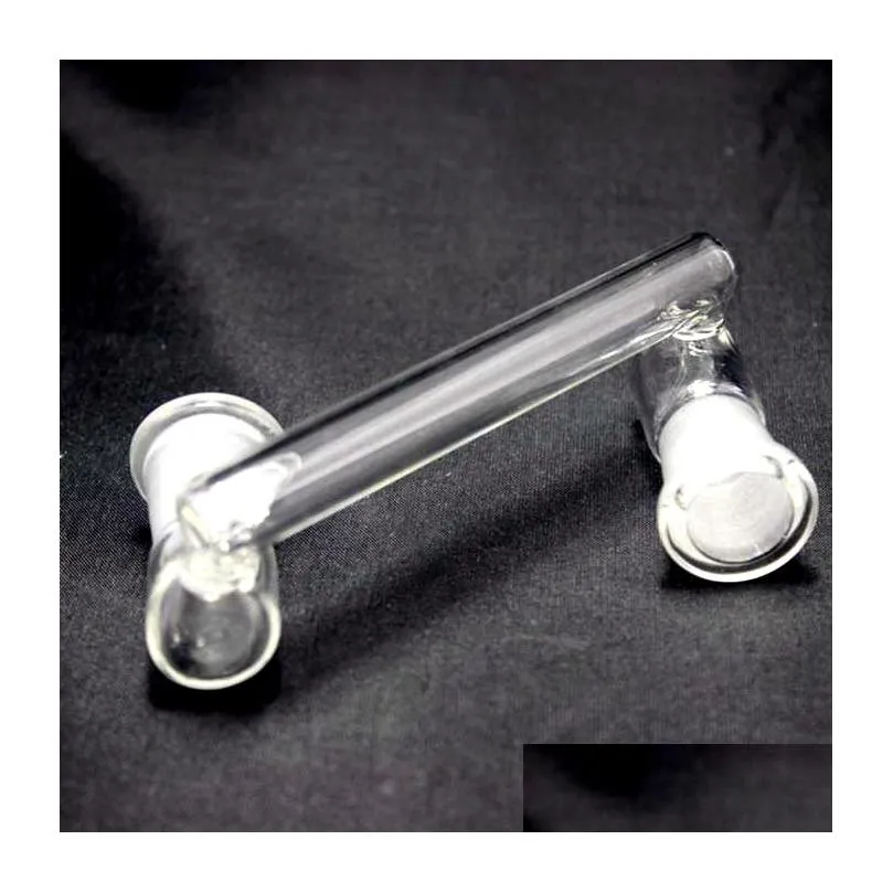 45 degree glass dropdown drop down adapter for bong hookahs water pipe smoking 14mm 18mm male female joint bong