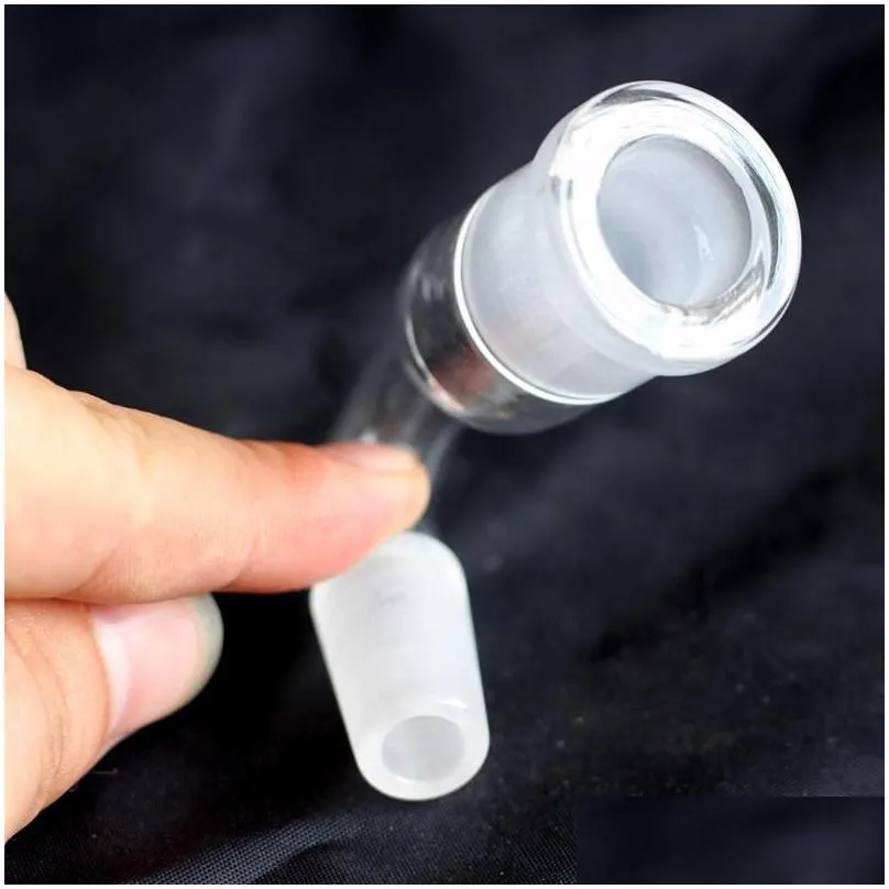 bent glass drop down adapter for bong hookahs smoking accessories dropdown 14mm male female 18mm oil rigs dab glass water pipes bowl