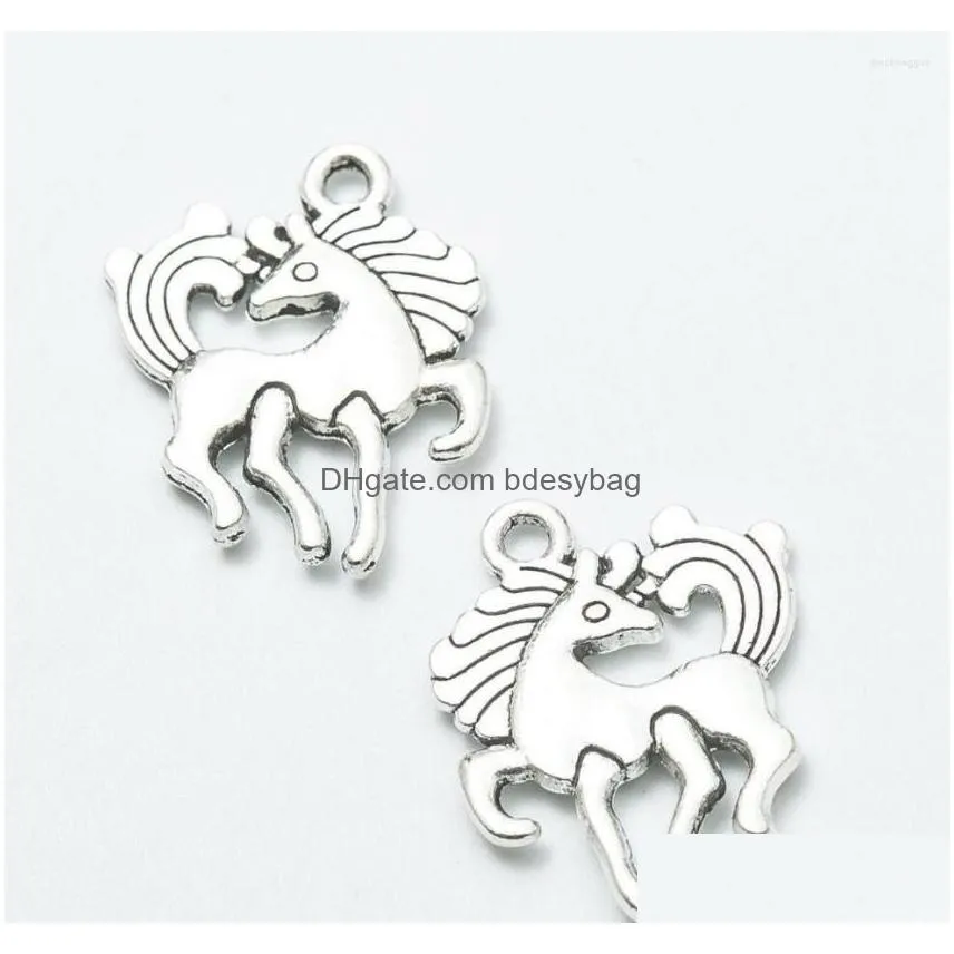 charms eruifa 20pcs 19 15mm nice horse zinc alloy pendant jewelry diy handmade necklae 2 colors