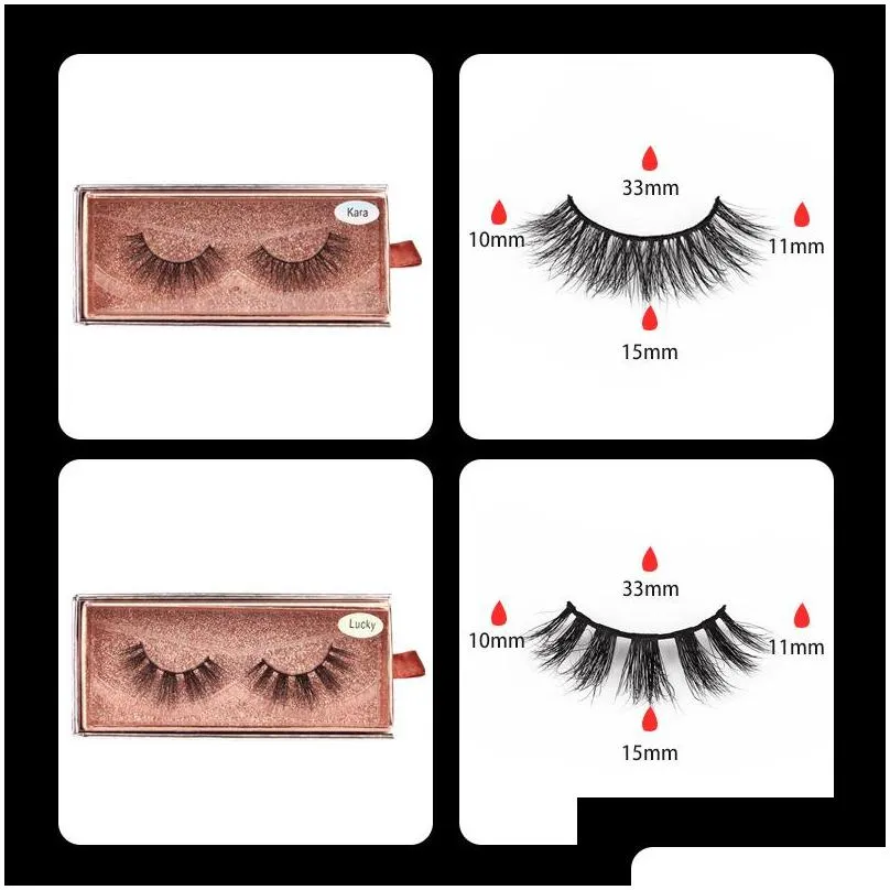 1 pair faux mink eyelashes cruelty handmade 3d mink lashes full strip lashes soft false eyelashes makeup lashes