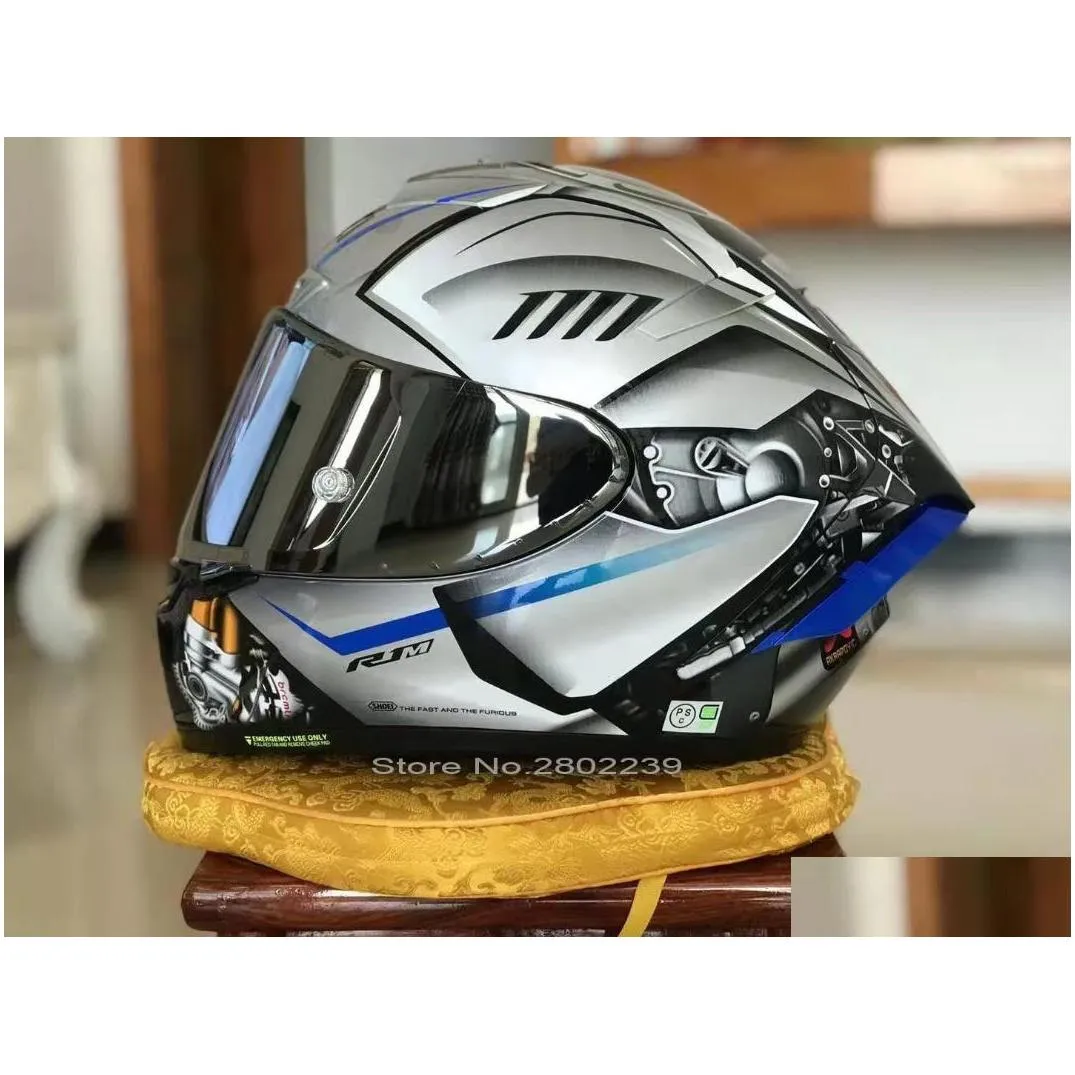 motorcycle helmets shoei x14 helmet xfourteen yzfr1m special edition silver full face racing casco de motocicleta