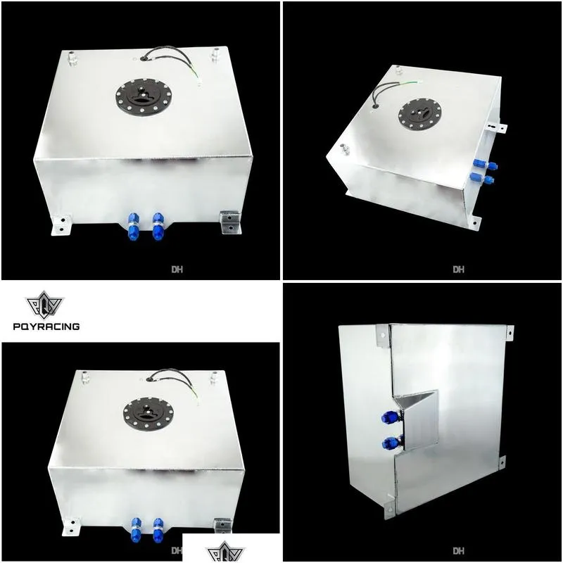 pqy racing 60l aluminium fuel surge tank with sensor fuel cell 60l with cap/ foam inside pqytk41