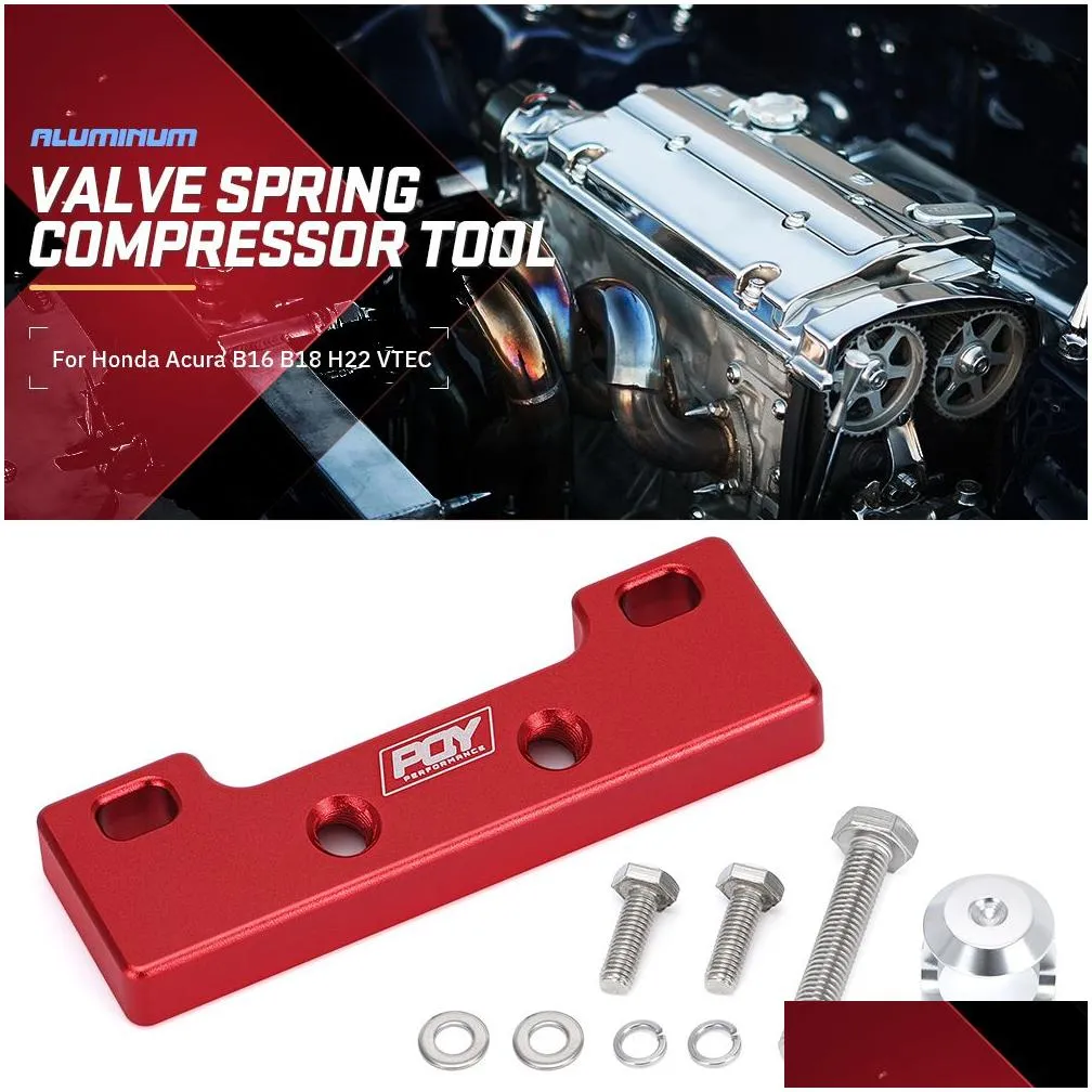 Valve Spring Compressor Tool For Honda Acura B-Series VTEC - Fits B16A, B18C Engines, Aluminum