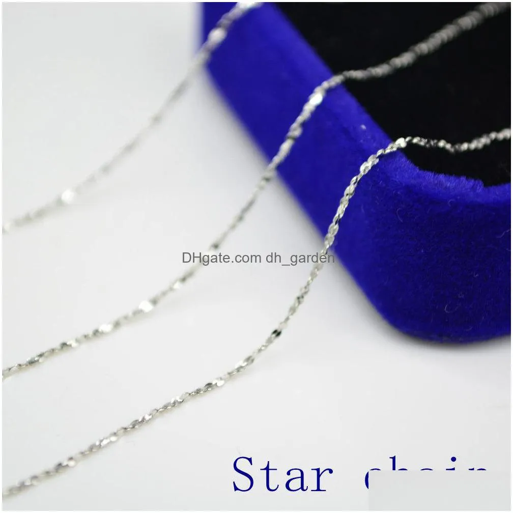 s925 sterling silver all star silver jewelry collarbone chain wholesale plated 18k gold naked chain necklace fashion silver chain