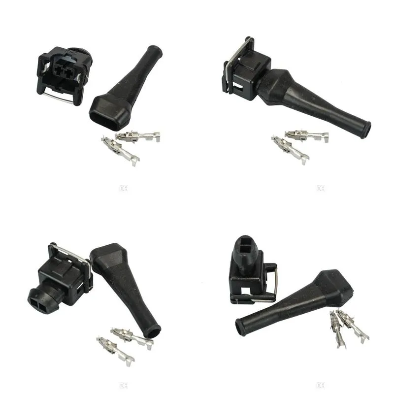 pqy racing new ev1 fuel injector connectors for many cars ev1 injector plug pqyfic12