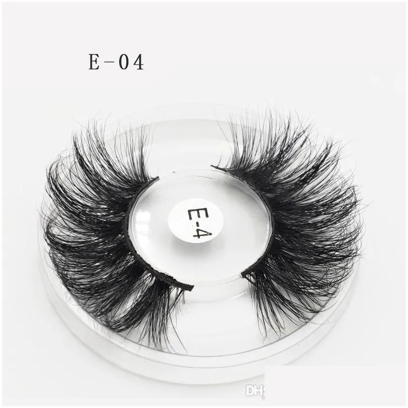 5d 25mm faux mink hair lashes wispy fluffy eyelashes soft thick cross hand made fake eyelashes extension makeup