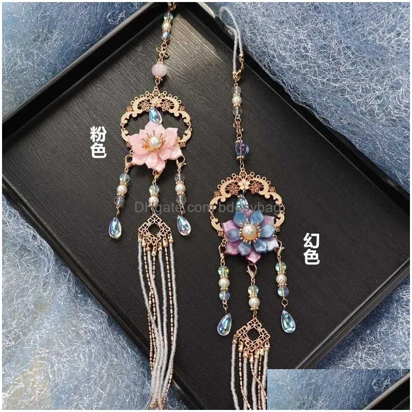 charms original handmade ancient style hanfu tassel pendant girl skirt waist accessories decor women birthday gift