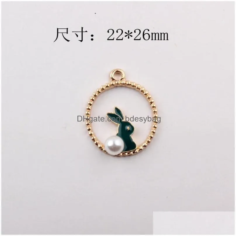 charms mini order 10pcs 22 26mm kawaii animal pendant gold tone hollow out round metal diy jewelry finding