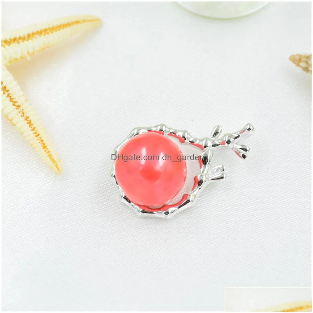 s925 sterling silver natural pearl pendant necklace mount diy accessories manufacturer wholesale