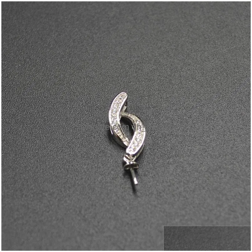 s925 sterling silver pearl pendant accessories empty bracket diy necklace pendant semifinished accessories butterfly pendant