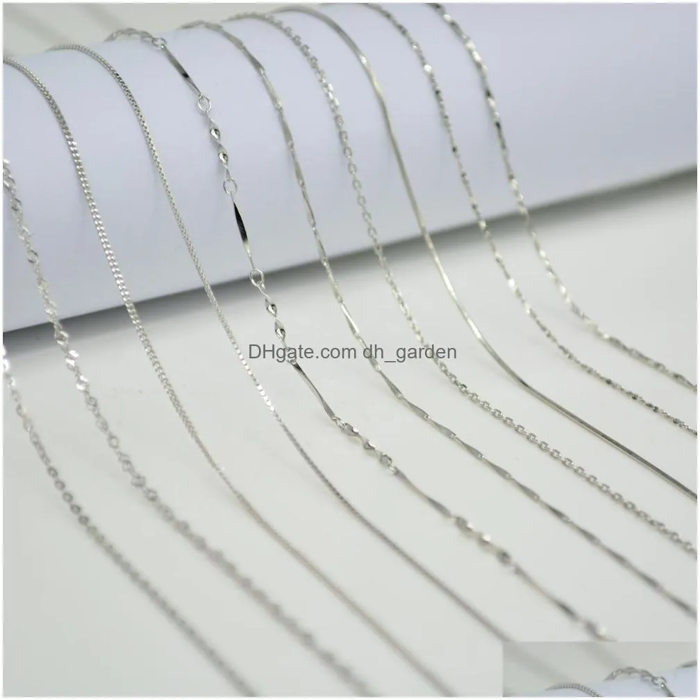 factory direct sales s925 sterling silver snake chains bone necklace women simple fashion silver jewelry wholesale