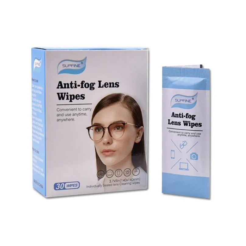 antifog glasses lens wipes anti fog wets paper towel spot all english packaging cleaning wet towels