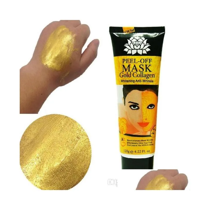 24k golden mask peel off facial mask face care face masks skin care face lifting firming mask