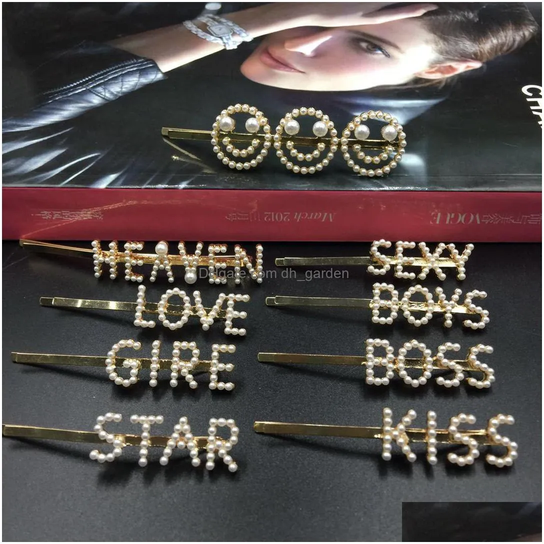 crystal rhinestone letter hair clips new 40 different letters girl hairpins diamond words barrettes fashion bangs clip women hair