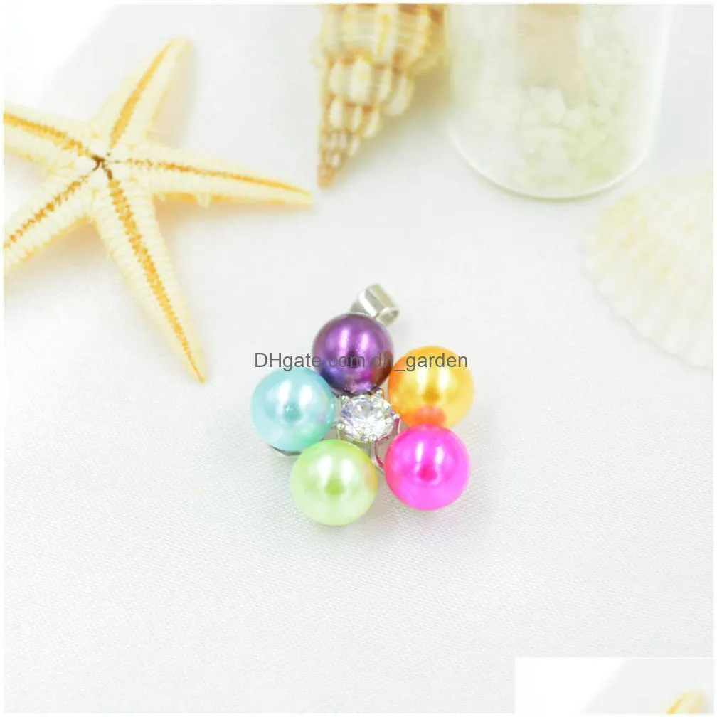 s925 sterling silver natural pearl pendant necklace mount diy accessories manufacturer wholesale