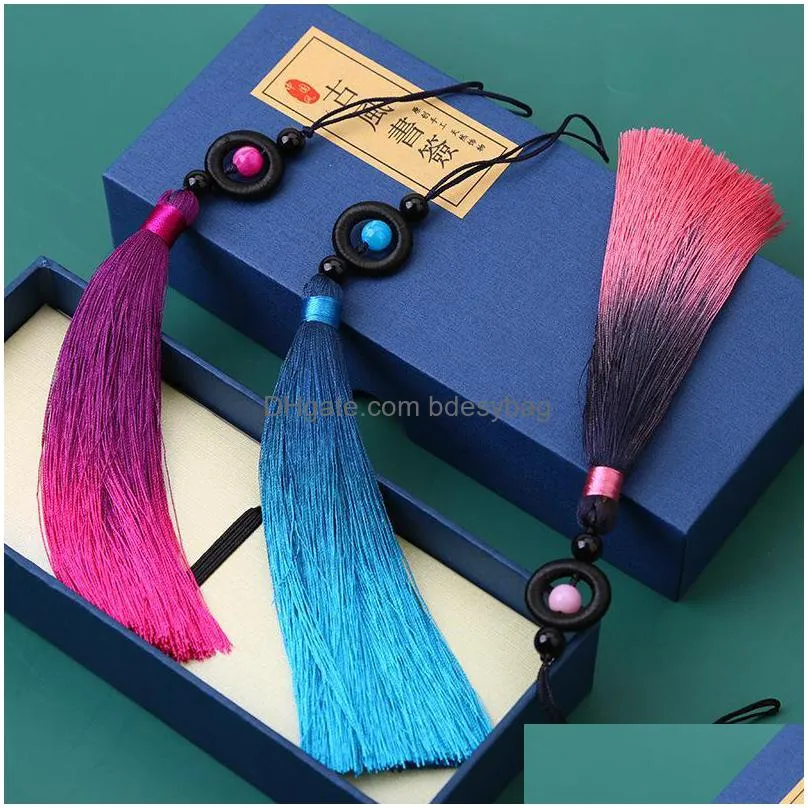 charms 2pcs/lot 16cm polyester silk tassel colorful cotton tassels trim for sewing curtains accessories pendant diy car