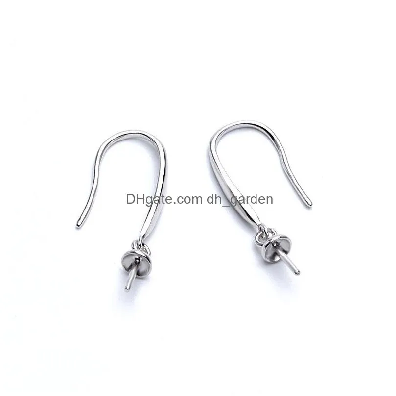 s925 silver pearl ear hook accessories simple fashion pearl ear hook accessories diy earring hook findings ps8a004