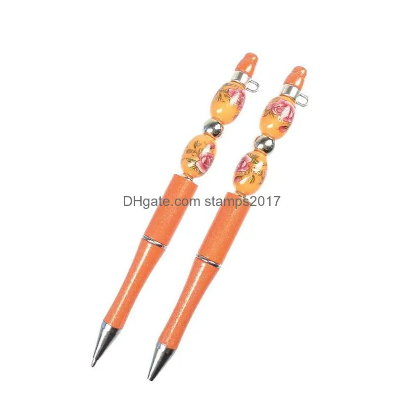 usa add a bead diy pen ballpoint pens original beads pens customizable lamp work craft writing tool
