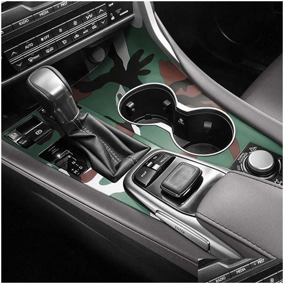 for lexus rx300 20162018 interior central control panel door handle 3d/5d carbon fiber stickers decals car styling accessorie