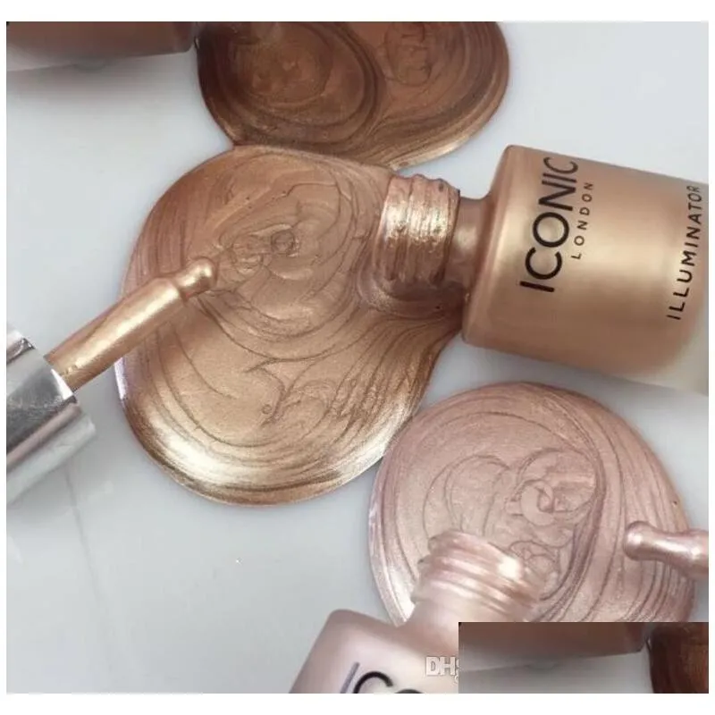 new arrial iconic london illuminator liquid bronzers highlighters in shine original shine glow 3 color face make up highlighter