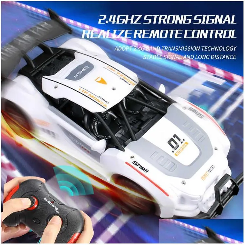 electric/rc car rc car 2.4 g 1 14 high speed simulation double door remote control off road vehicles cars model toys for children kids gift xmas