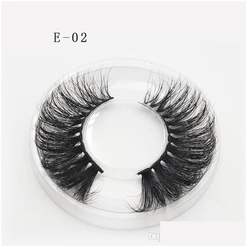 5d 25mm faux mink hair lashes wispy fluffy eyelashes soft thick cross hand made fake eyelashes extension makeup