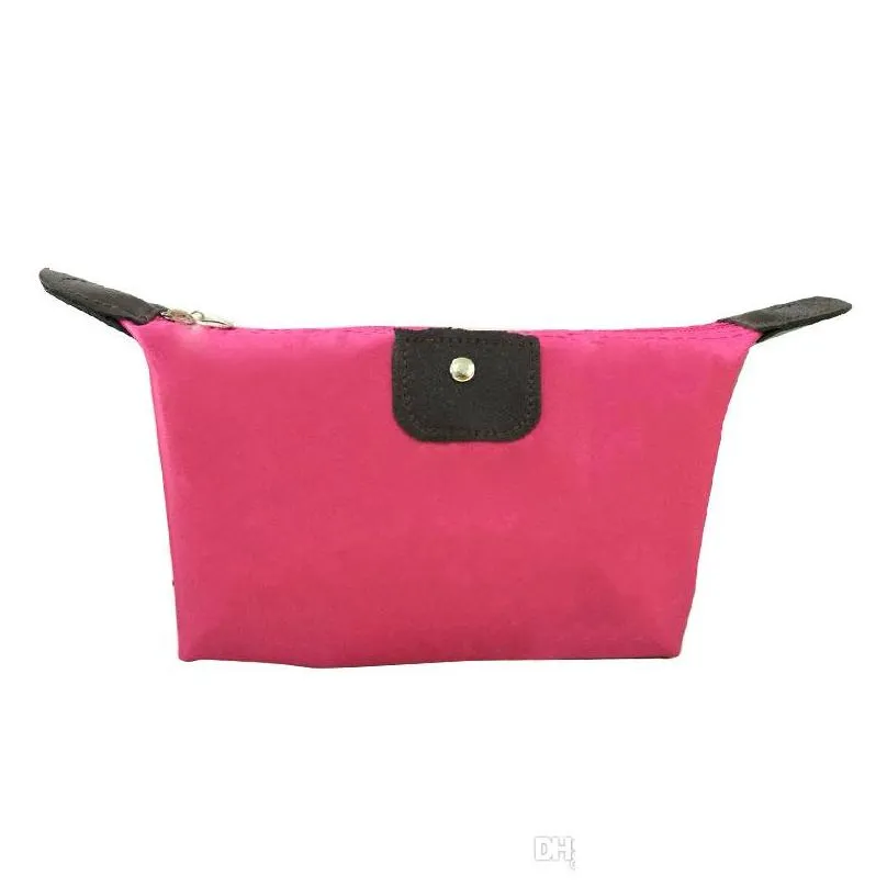 13 color dumpling makeup bag solid color polyester cosmetic bag around soft portable korean version make up bag