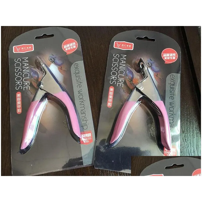 pro false nail clippers professional stainless art tips edge cutters false nail clipper tips manicure tool