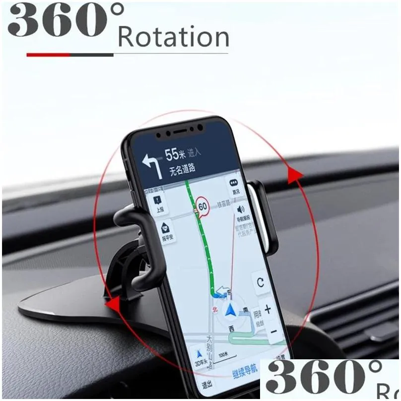 universal dashboard car phone holder easy clip mount stand gps display bracket holder support for iphone 8 x samsung xiaomi