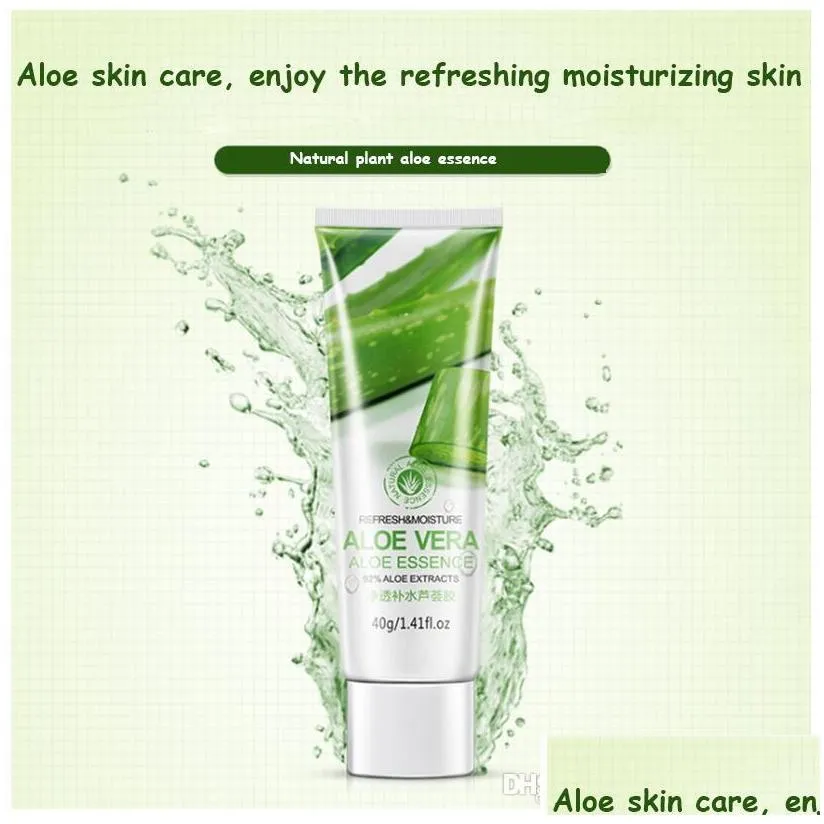 hot bioaqua aloe soothing gel 40ml aloe vera gel skin care remove acne moisturizing aloe cream