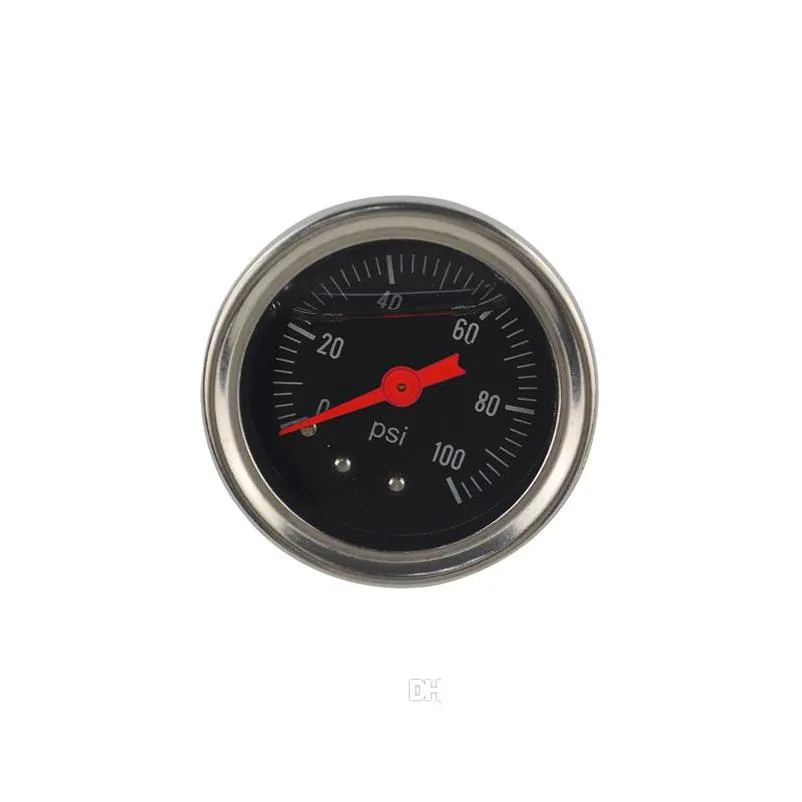 pqy racing fuel pressure gauge liquid 0100 psi / 0160psi oil pressure gauge fuel gauge black/white face pqyog33