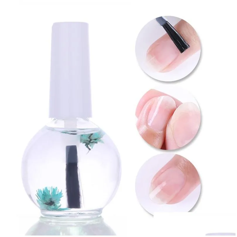 cuticle oil nail treatment dry flower natural nutrition liquid soften agent nails edge protection care body health gift