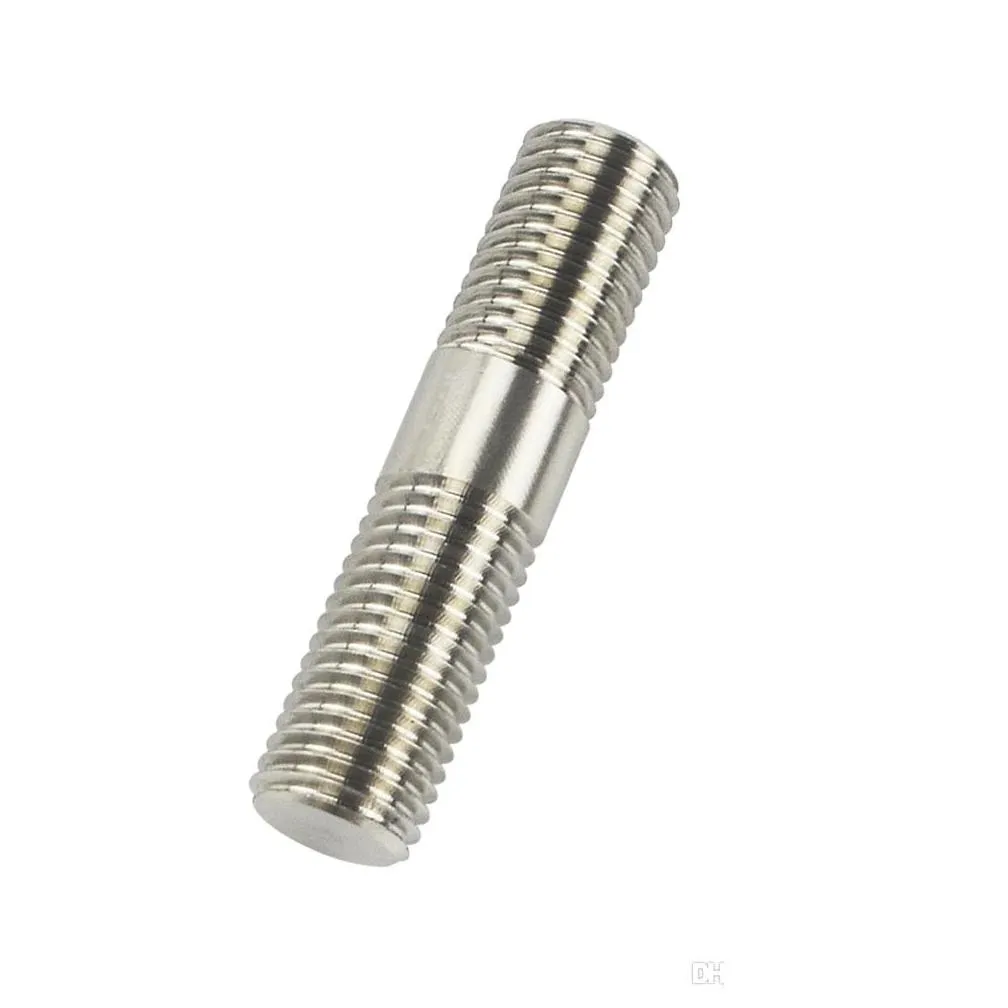 pqy 10mm m10x1.25 exhaust stud 303 stainless steel double end threaded screw pqydeb01