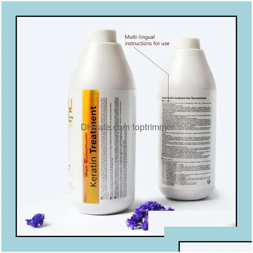 Shampoo Conditioner Purc Keratin Smoothing 8 Formlain Repair Damaged Hair Make Smooth And Shine With Chocolate Smell Drop Delivery