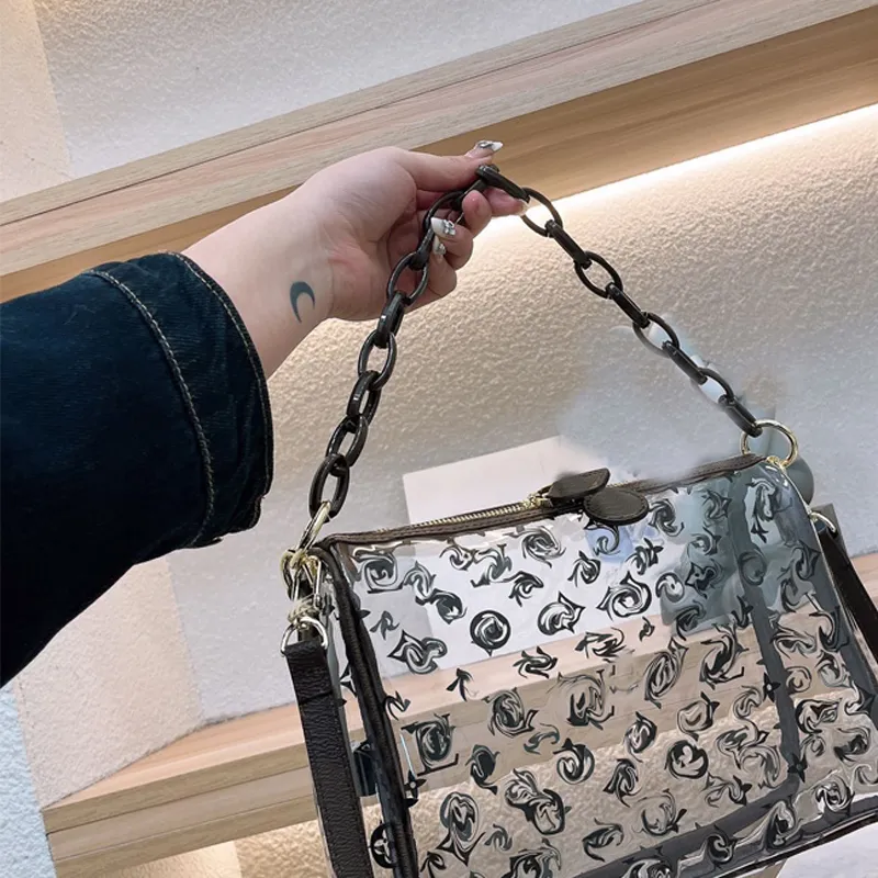 Luxurys Designers Bags Lucency Fashion Women Jelly Bag With Wallet Beach Crossbody Bags Clutch Shoulder Handbag Purse Messenger Mini Totes