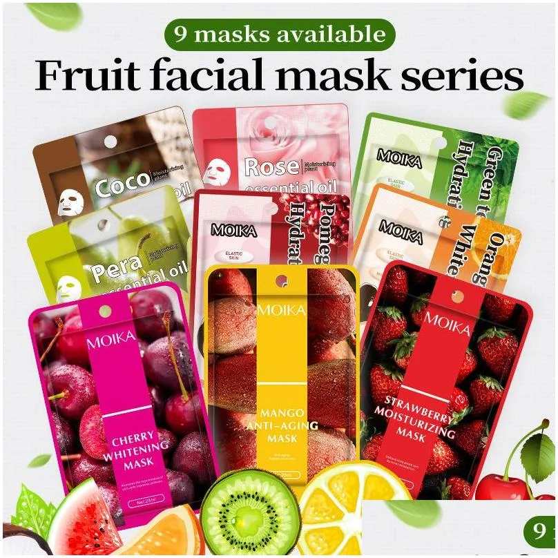 moisturizing oilcontrol mango cherry natural face mask hydrating fruit organic facial mask skin care