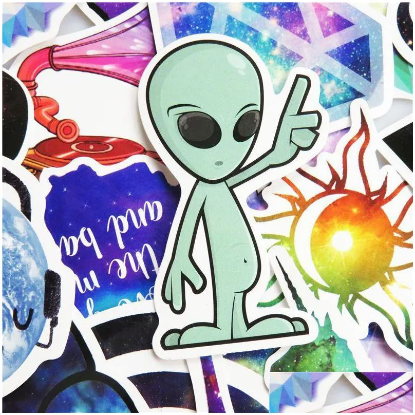 50 pcs galaxy stickers mixed toy cartoon skateboard luggage vinyl decals laptop phone for ps4 ps5 car styling bike jdm diy sticker