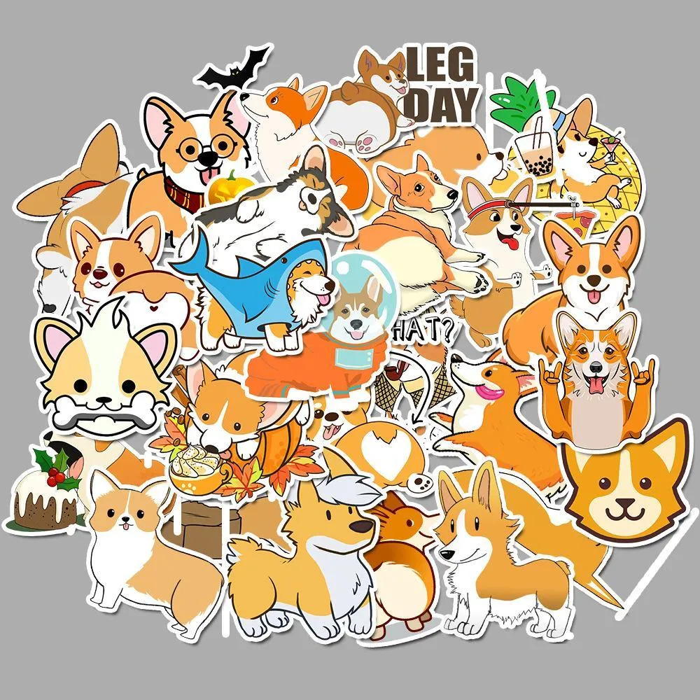 pack of 50pcs wholesale lovely dog pet stickers kids teens collection decal guitar laptop skateboard motor bottle car decal bulk lots