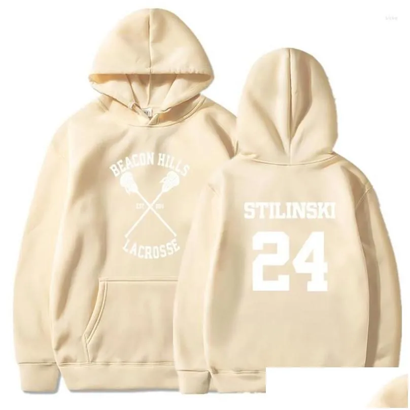 mens hoodies fashion beacon hills men women teen wolf fan stilinski 24 trucksuit unisex hoodie sport hip hop clothes sweatshirts tops