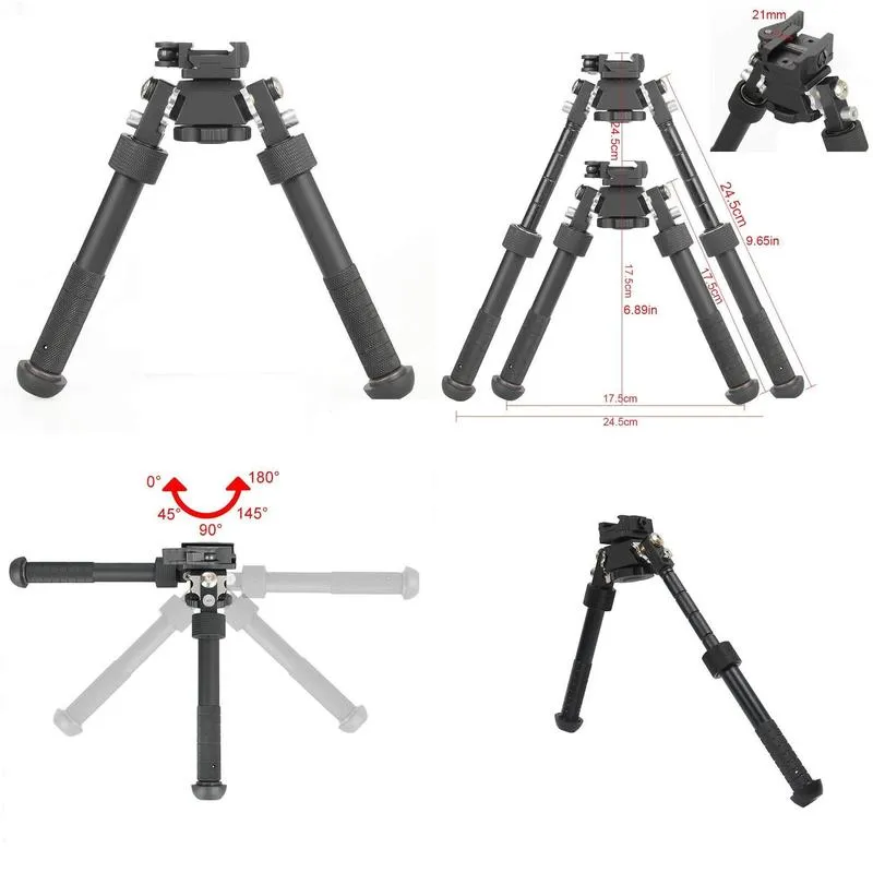 bt10lw17 v8 atlas 360 degrees adjustable precision bipod qd mount for rafile hunting mount