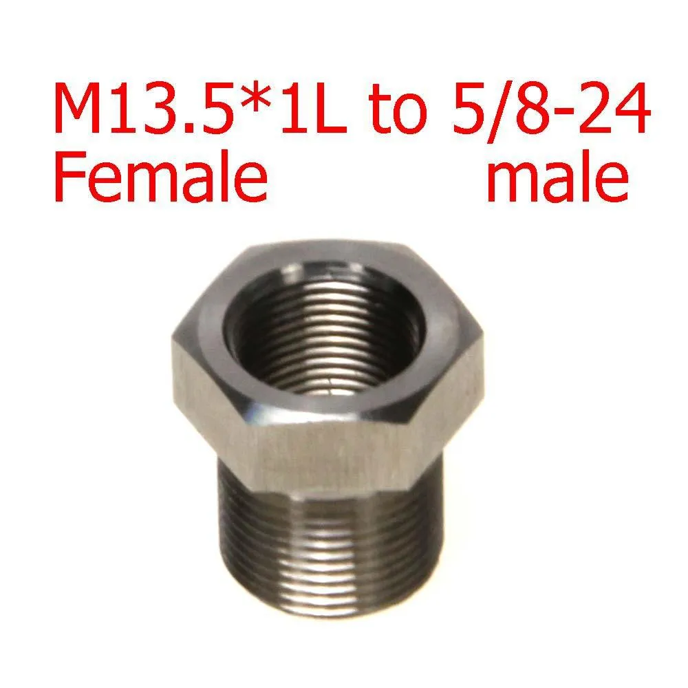 m13.5 x 1 left to 5/824 thread adapter fuel filter stainless steel m13.5x1l solvent trap converter for napa 4003 wix 24003 x1l 5/8x24