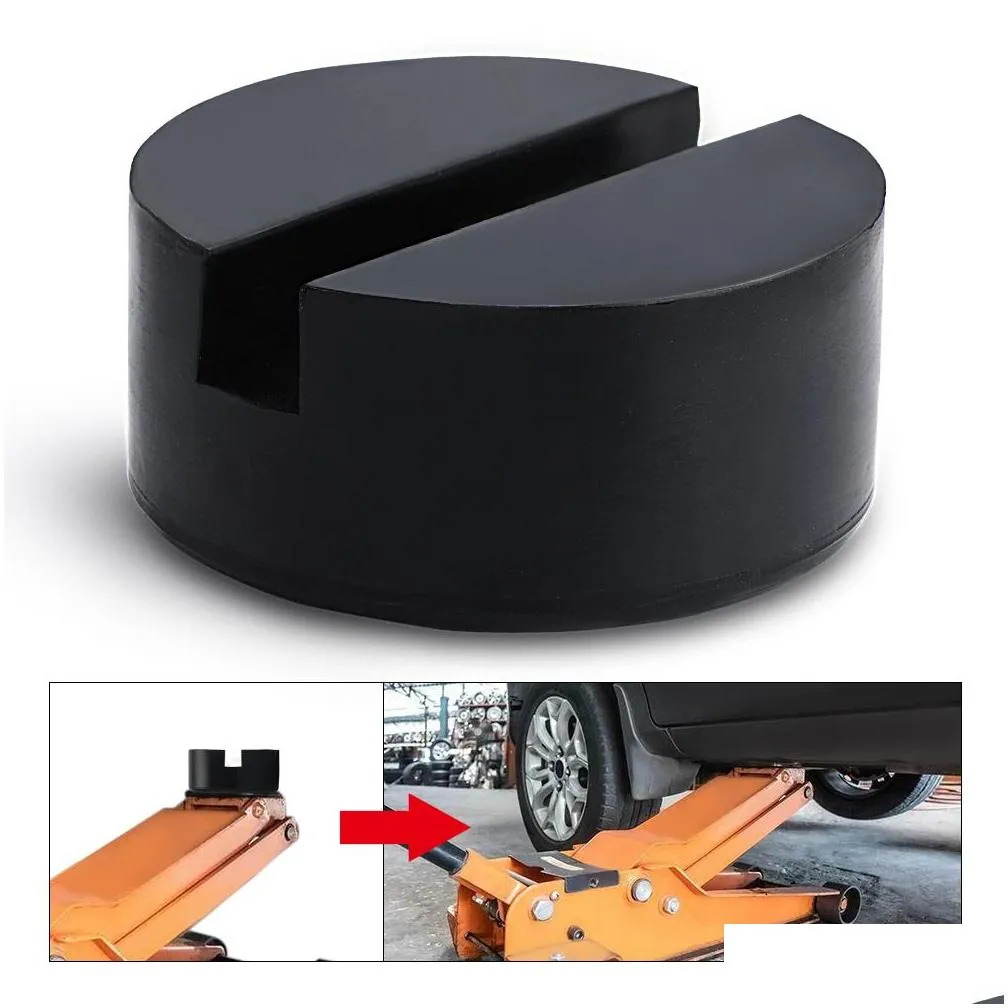 floor jack pad rubber universal slotted guard portable anti slip vehicle square accessories frame rail car repair adapter pqymjp01/02