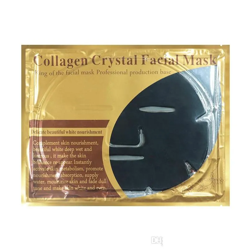 gold collagen crystal big face mask nature moisturizing facial mask skin care 5 color korean cosmetics mask